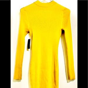 Yellow Fitted Midi Dress💫